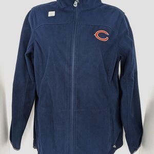Chicago Bears Women's Fleece Full Zip Jacket NFL Officially Licensed Size M